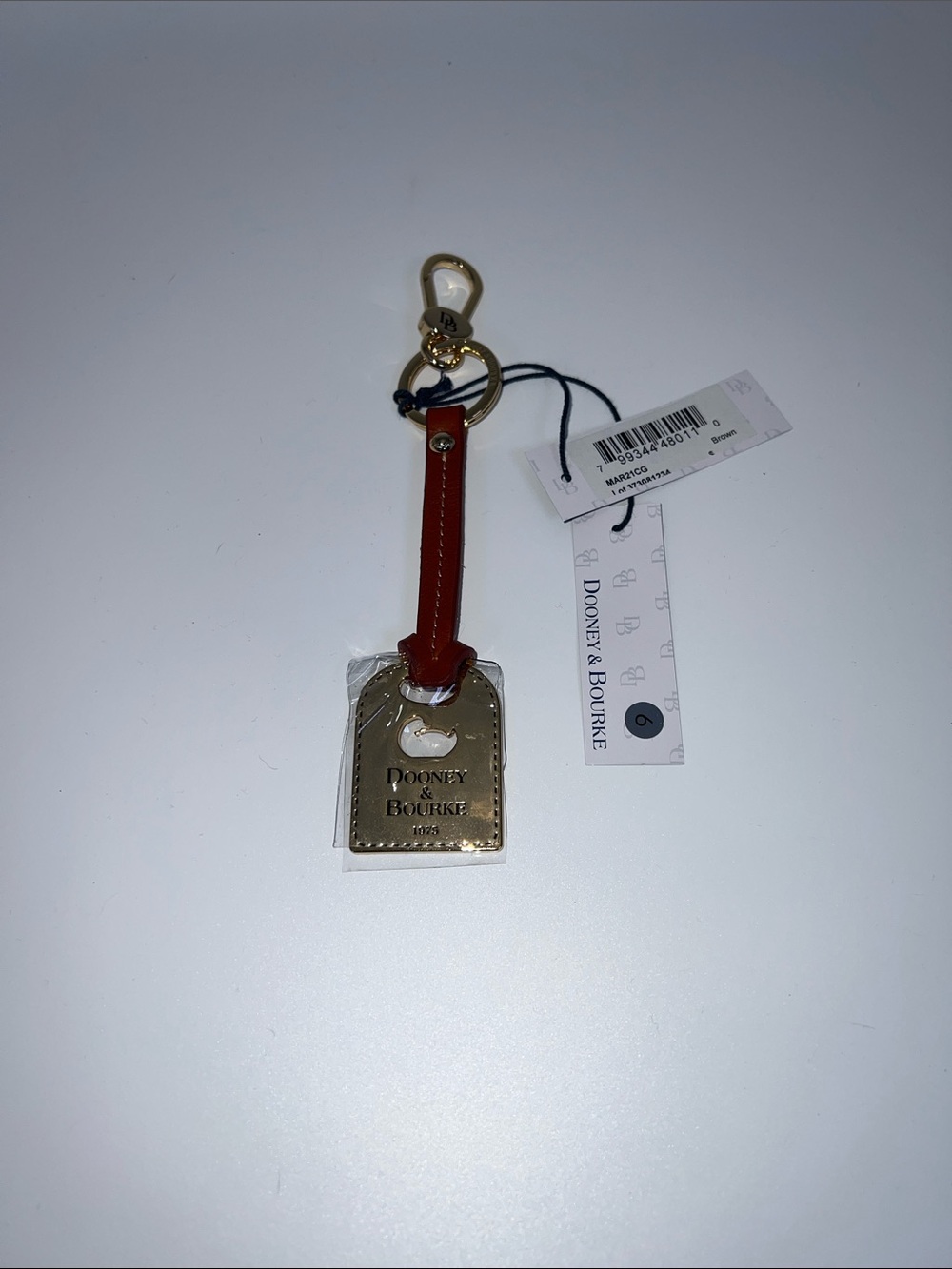 Dooney & Bourke Luggage Tag Key Fob